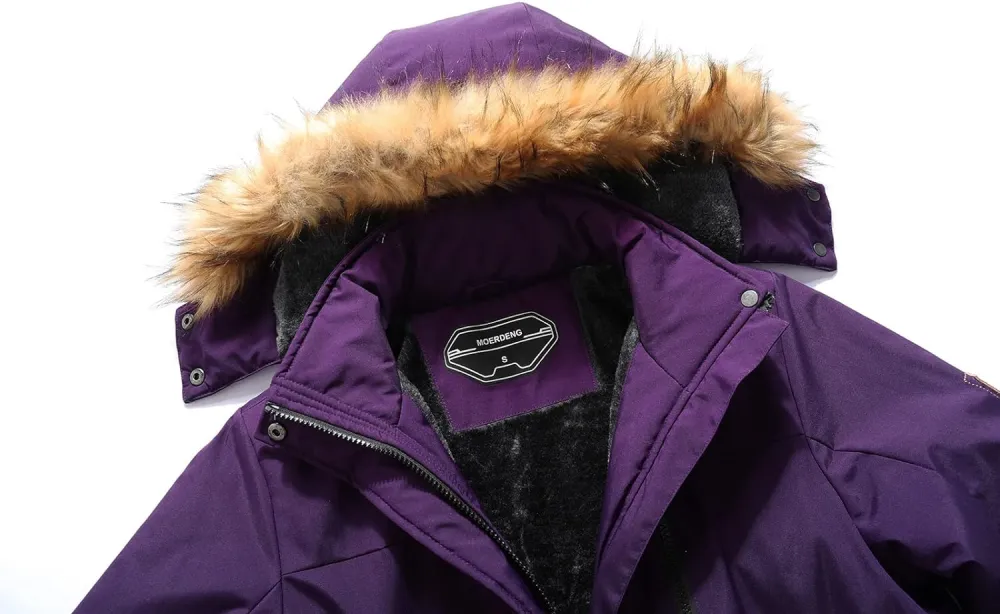 Women's Waterproof Ski Snow Jacket Winter Warm Hooded Snow Coat Mountain Windproof Ski Jacket For Women