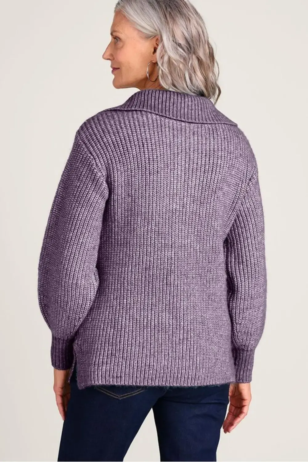 Half-Zip Cable Pullover Sweater
