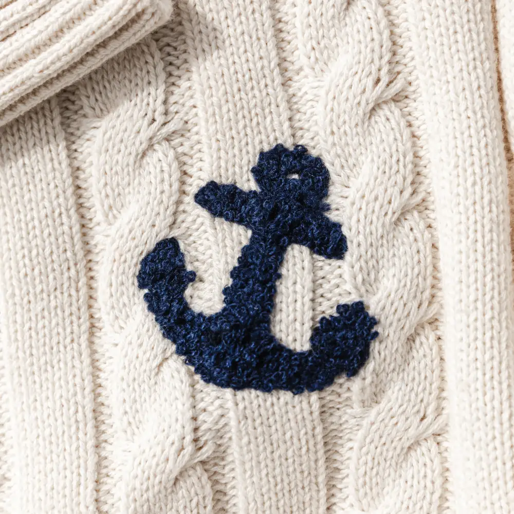 Anchors Aweigh Cable Knit Sweater