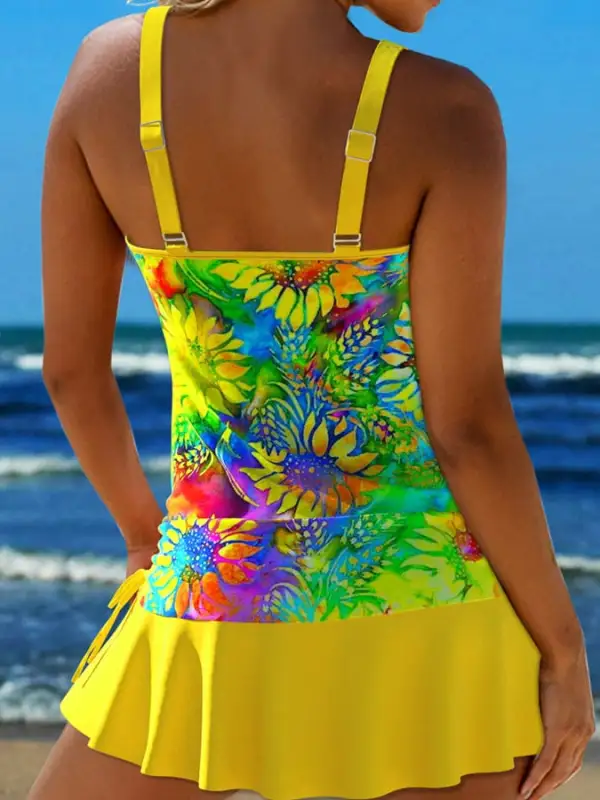 Women's Resort Floral Print Two-Piece Swimsuit Set