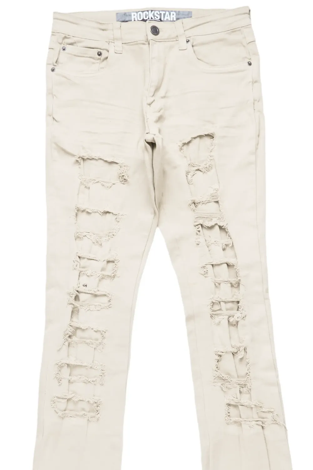 Badal Sand Super Stacked Flare Jean