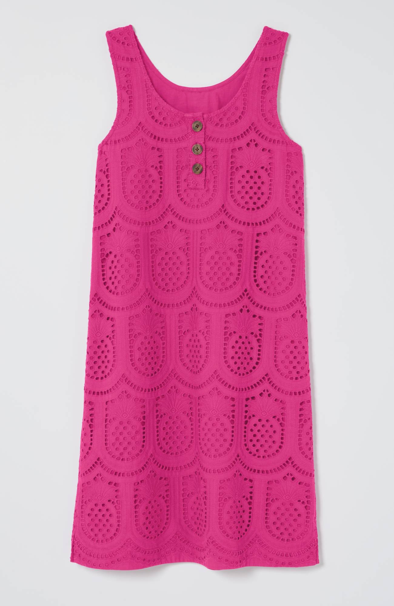 Pineapple Eyelet Shift Dress