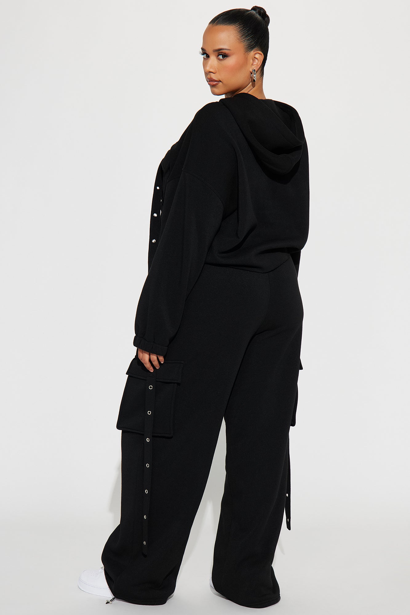 Lizzy Fleece Cargo Set - Black