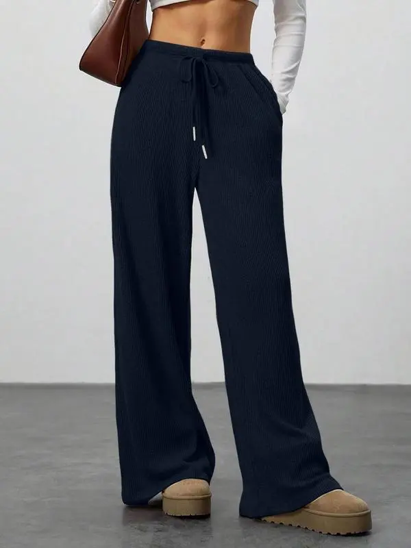 High Waist Comfortable Wide Leg Casual Jogging Pants