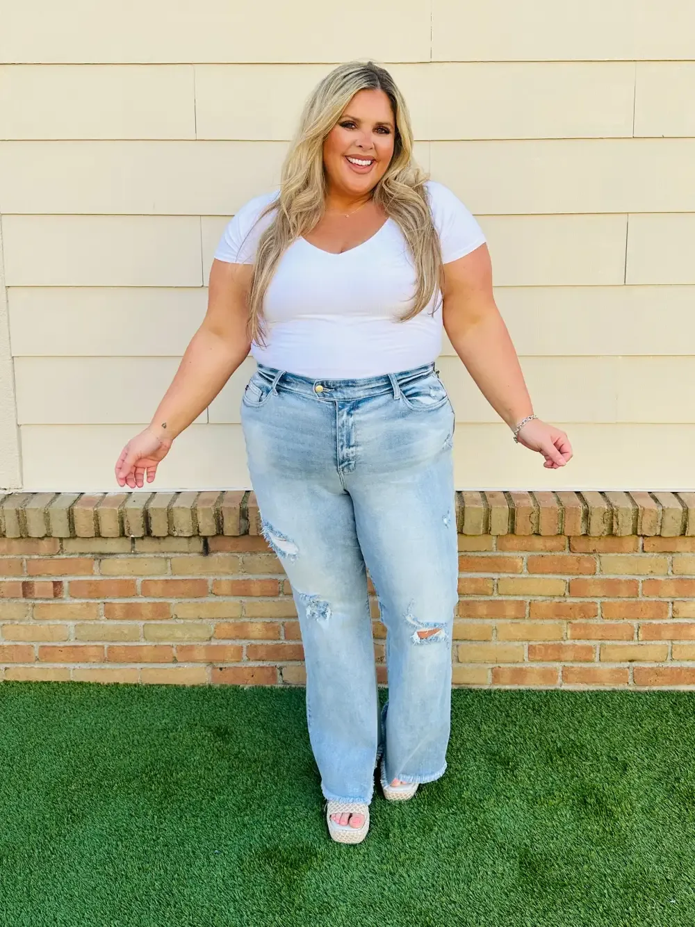 Judy Blue Look Good, Feel Better Flare Jeans