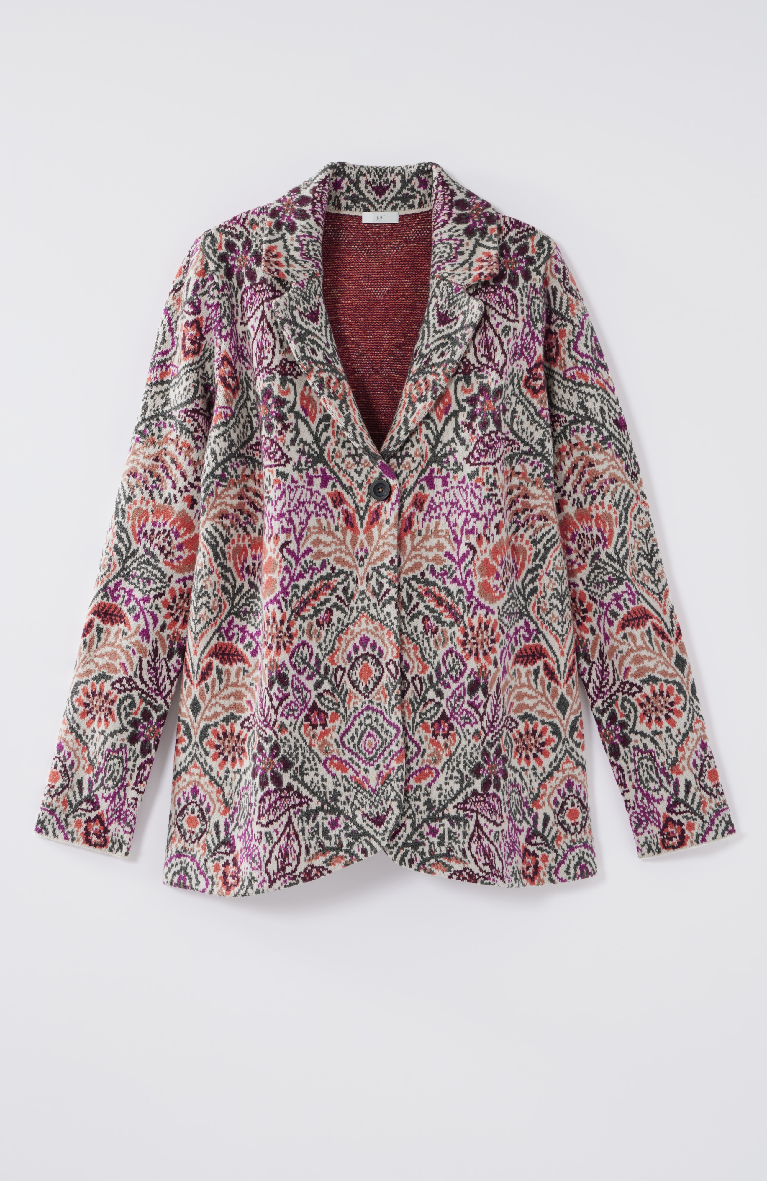 Jacquard Sweater Blazer