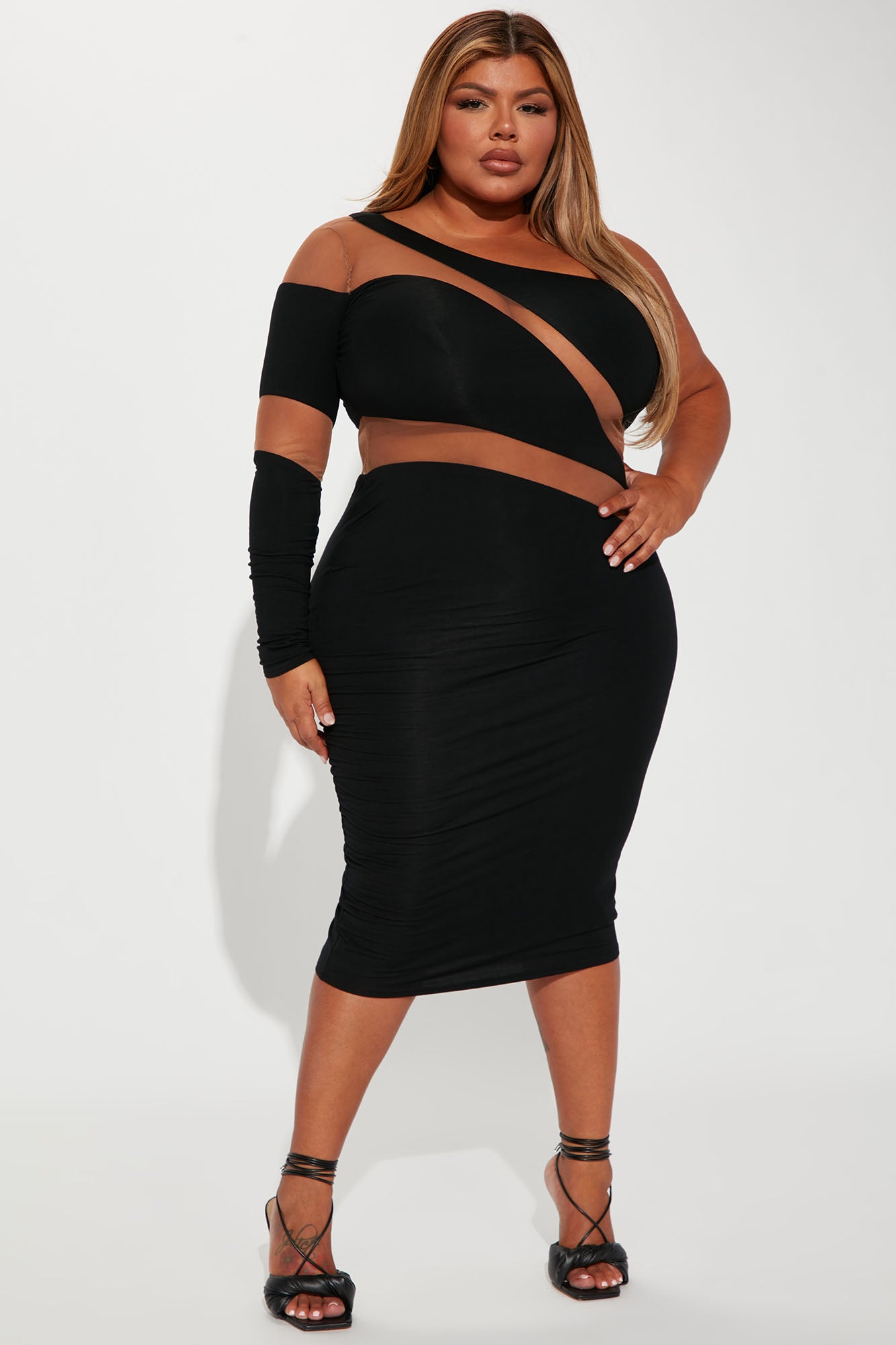 Saturday Night Midi Dress - Black