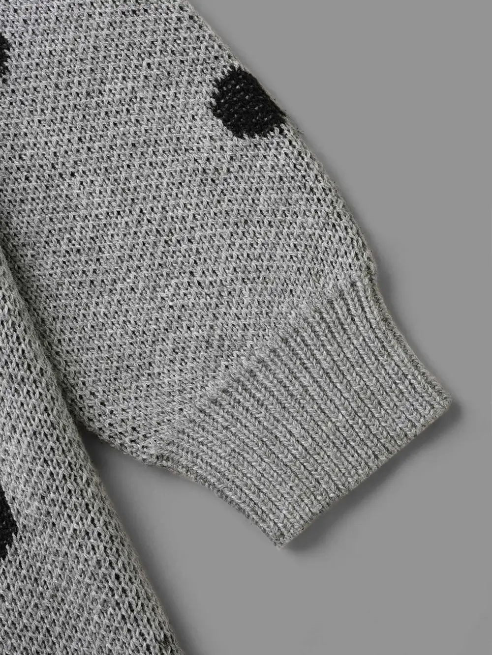 Polka Dot Hooded Patch Pocket Pullover