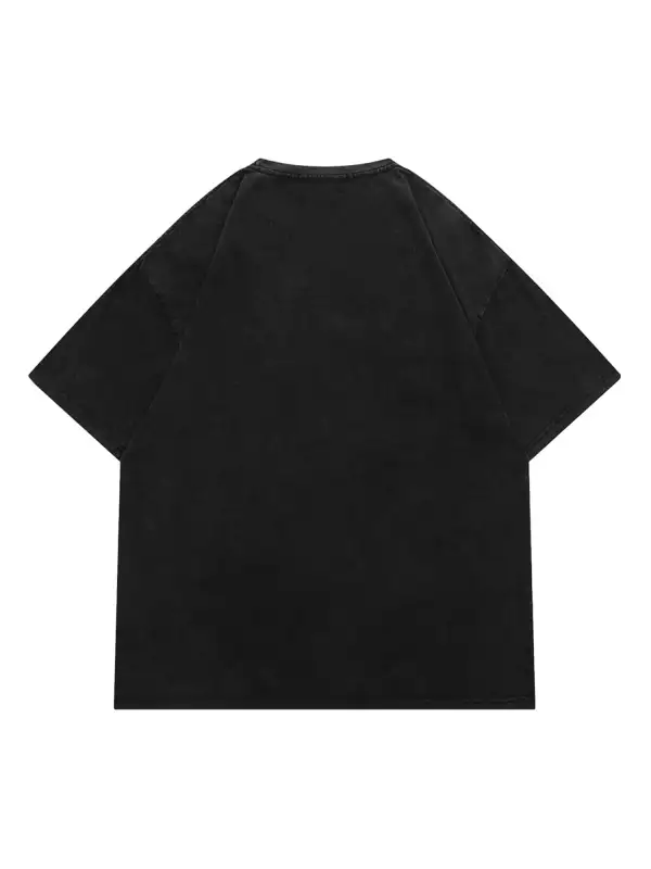 Abstract Portrait Print T-shirt - 1619