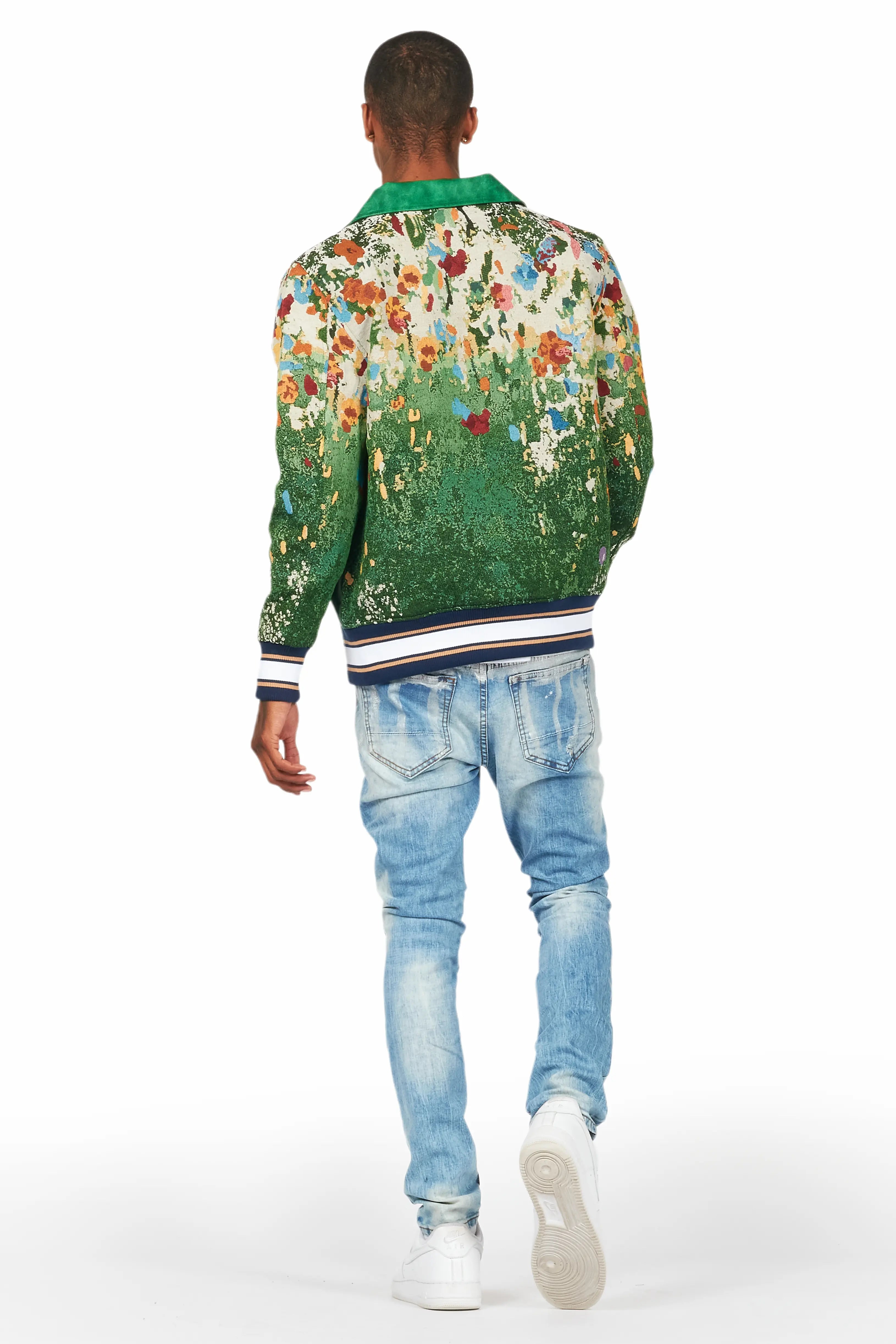 Dakari Light Blue Foil Slim Fit Jean