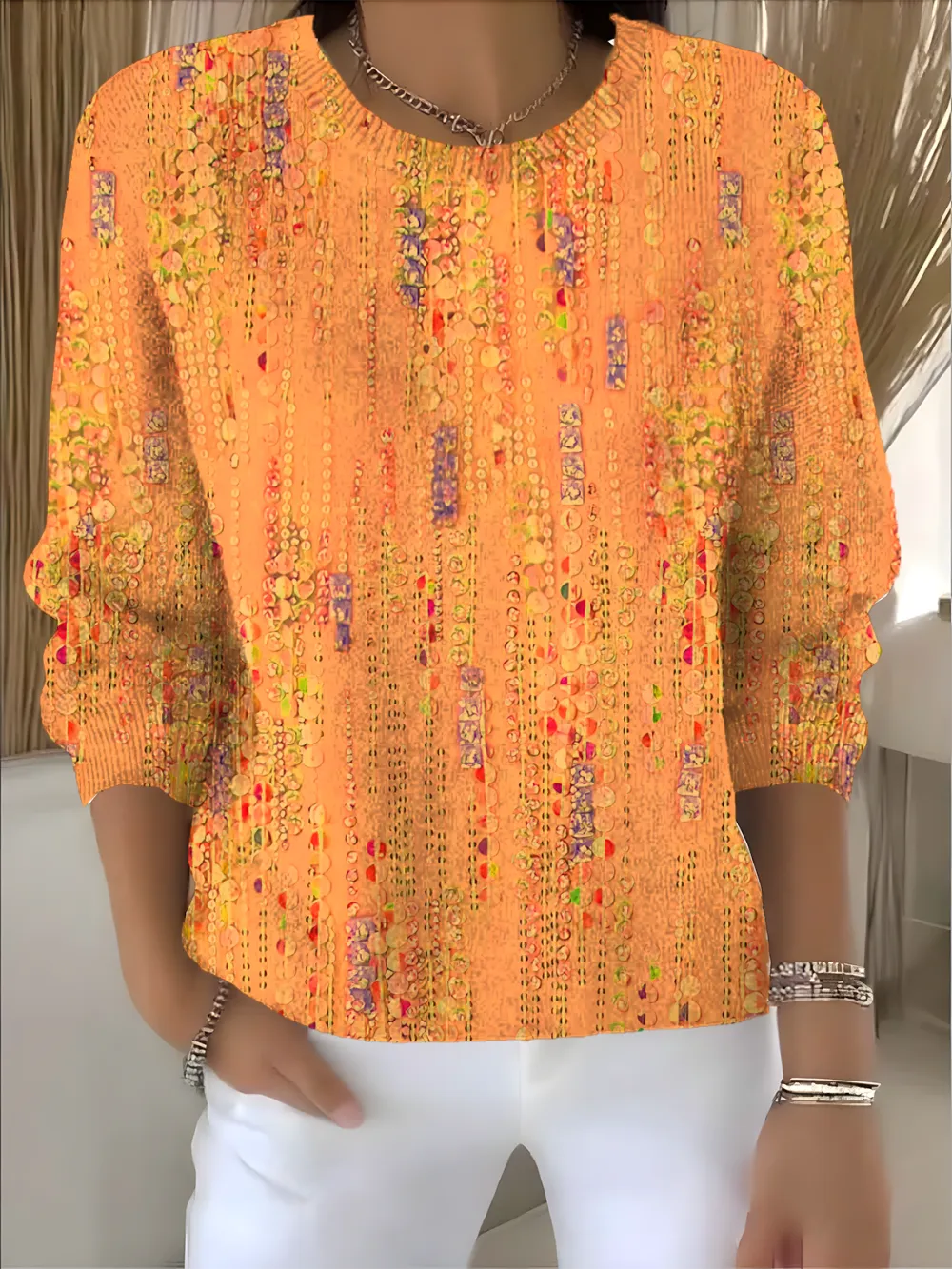 Women's Fall Festival Pullover Sweater Top
