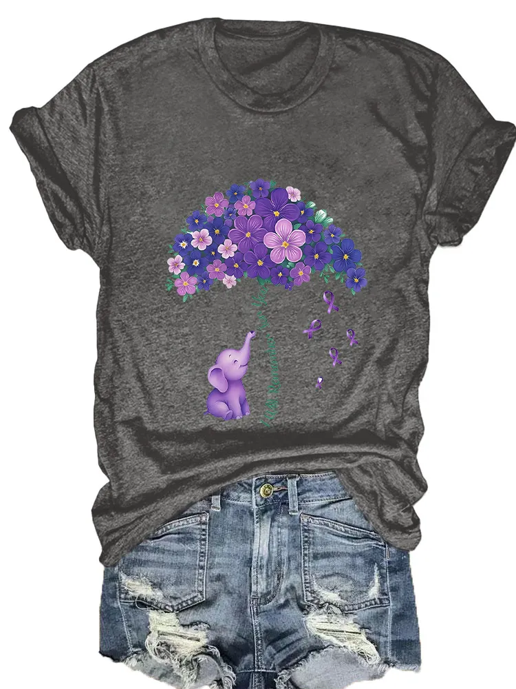 Women'S I Will Remember For You Round-Neck Short-Sleeved T-Shirt