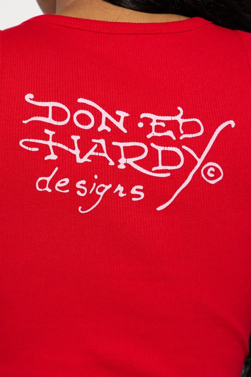 Ed Hardy Tiger Tank Top - Red