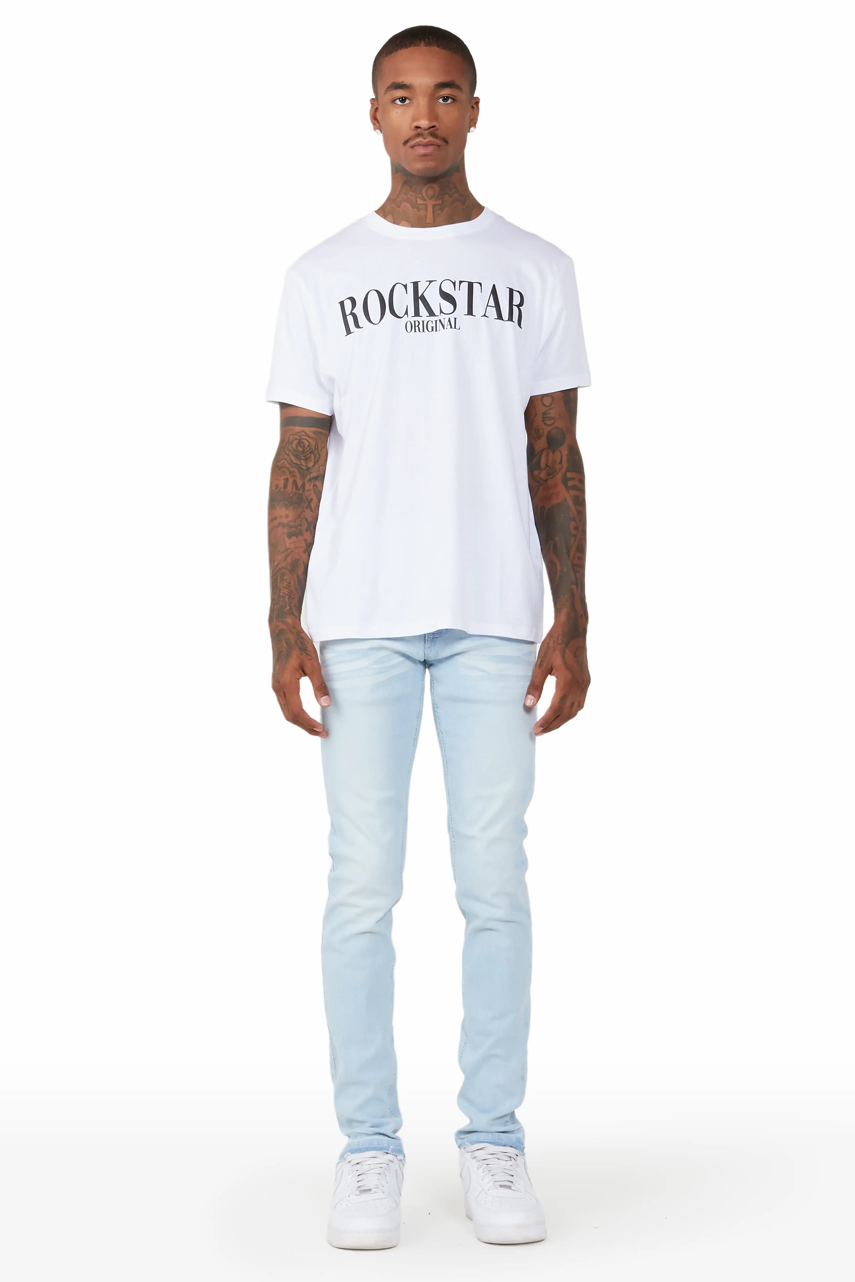 Jaecee Snow Ice Denim Jean