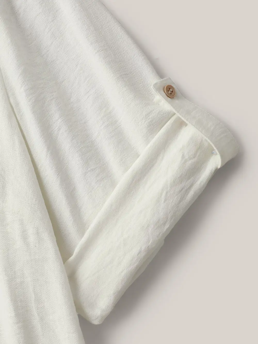 Front-Open Long Basic Blouse