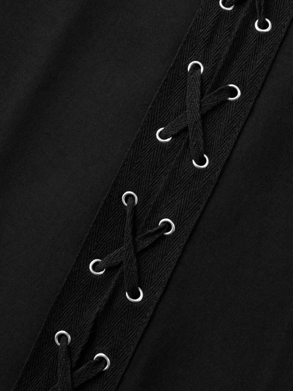 Mystic Irregular Lace Up Midi Dress