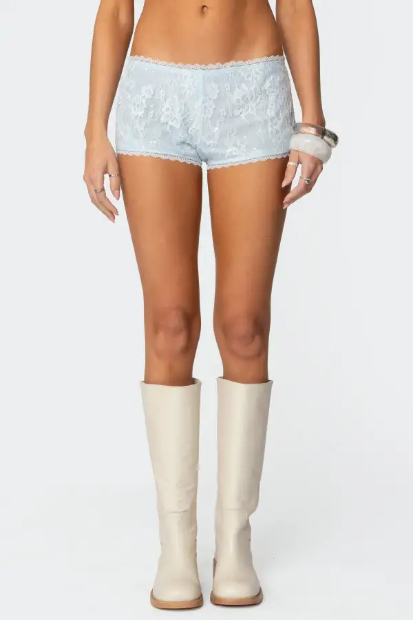 Sloaney Lace Micro Shorts