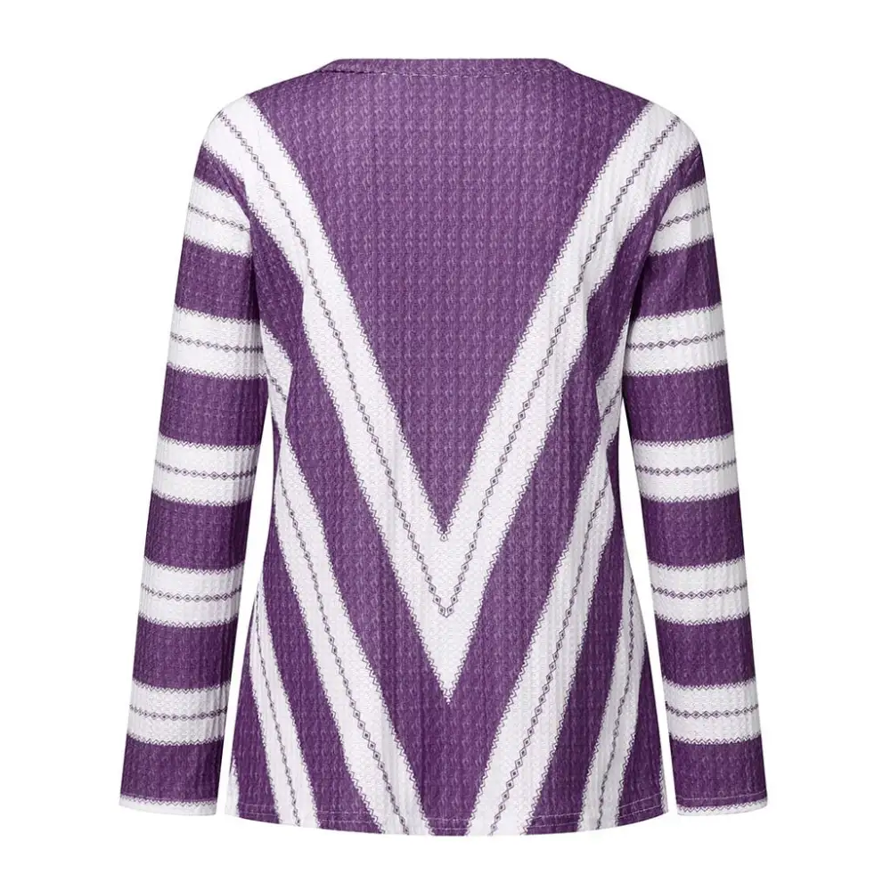 t shirts for women fashion womens long sleeve v neck striped knitting casual tunic blouse
