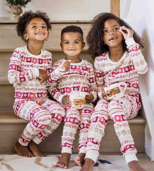 Guide My Sleigh Matching Organic Cotton Pajamas