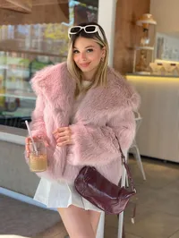 FAUX MONGOLIAN JACKET