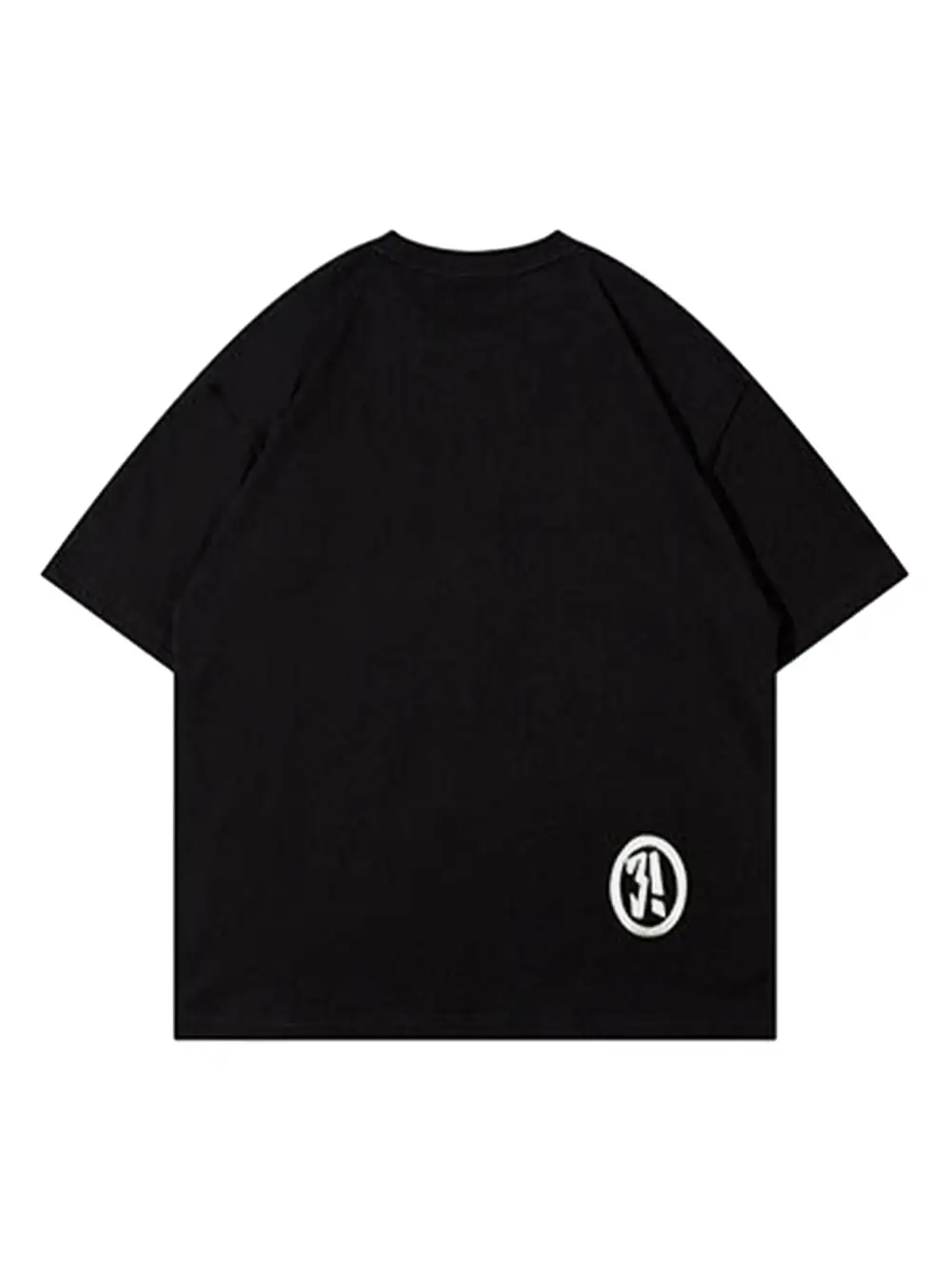 Hip Hop Cartoon Character Print T-shirt