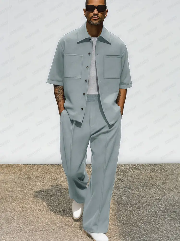 Durable Casual Jacket Pants Set