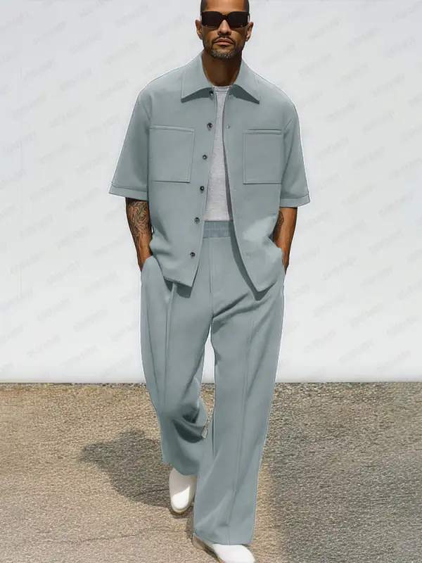 Durable Casual Jacket Pants Set