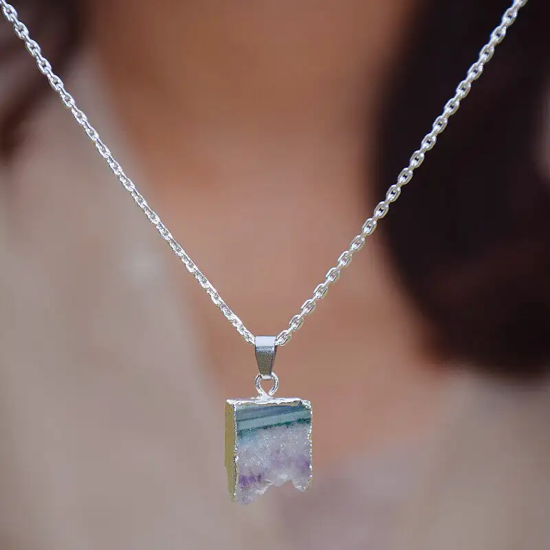 Amethyst Pendant Necklace