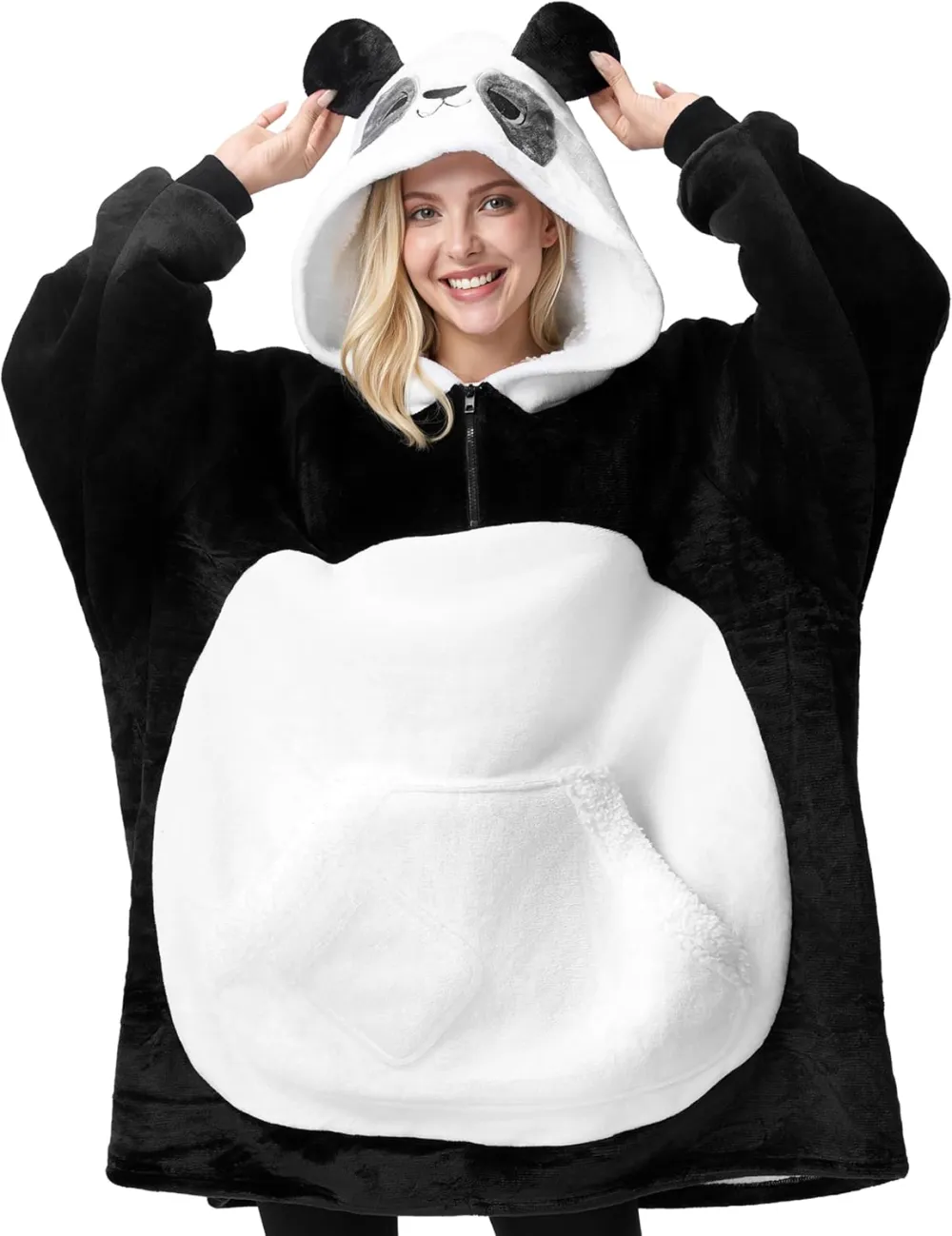 Panda Wearable Blanket Hoodie