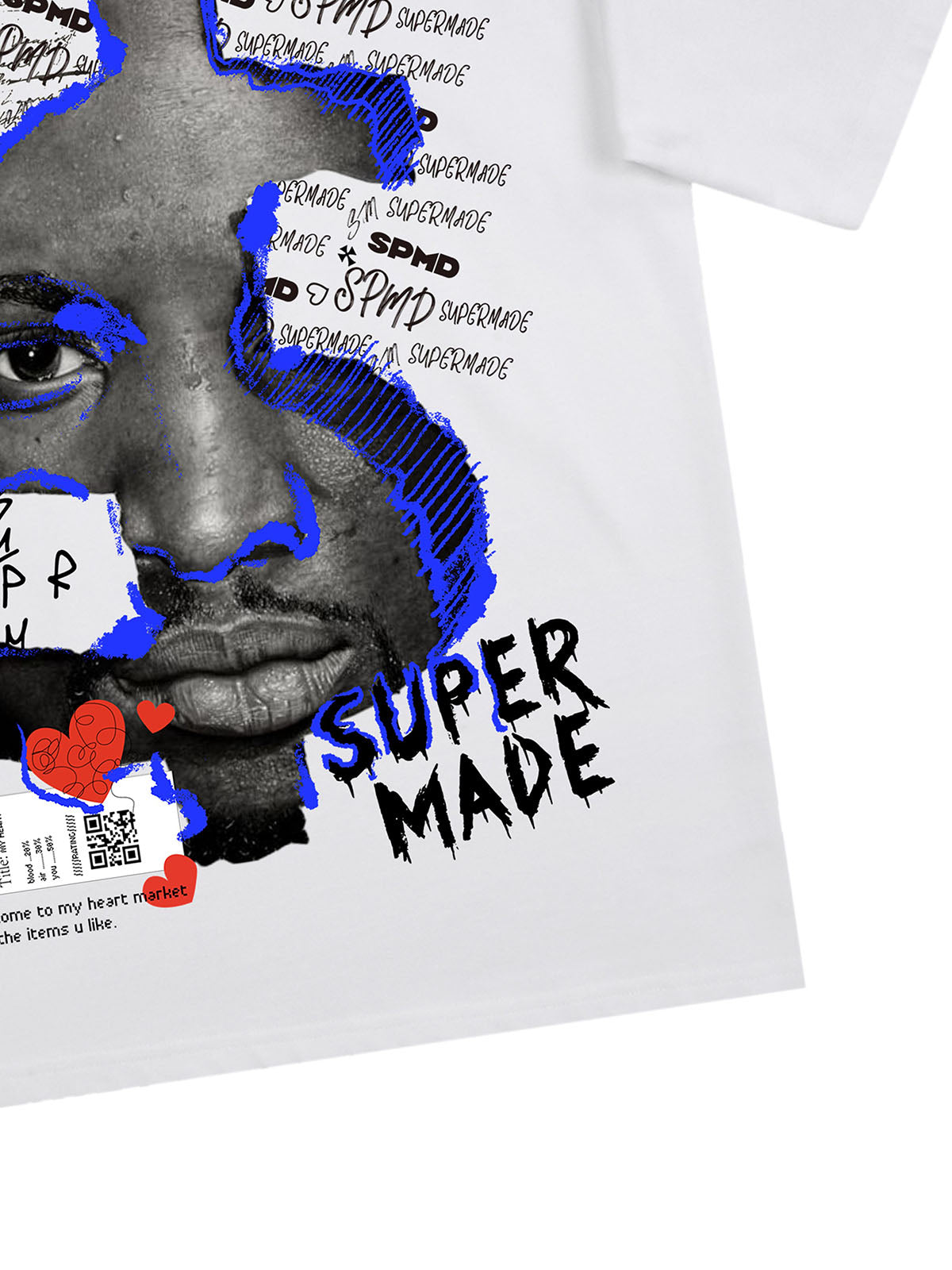 US Dollar Face Graffiti Street Hip-Hop T-shirt - 2128