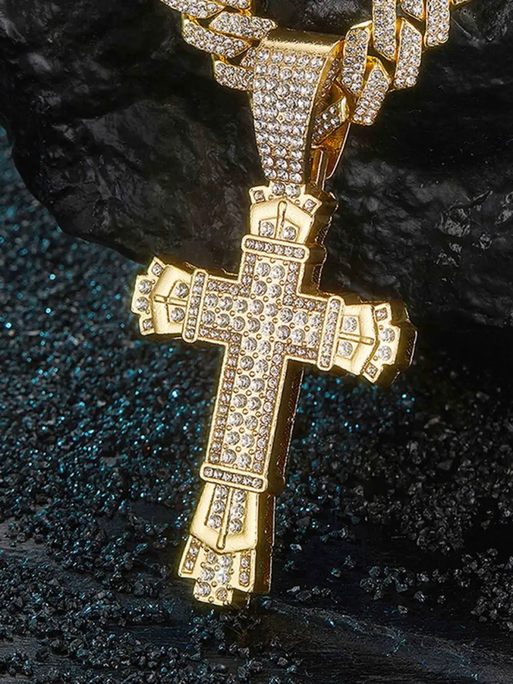 Diamond Cross Necklace - 1970