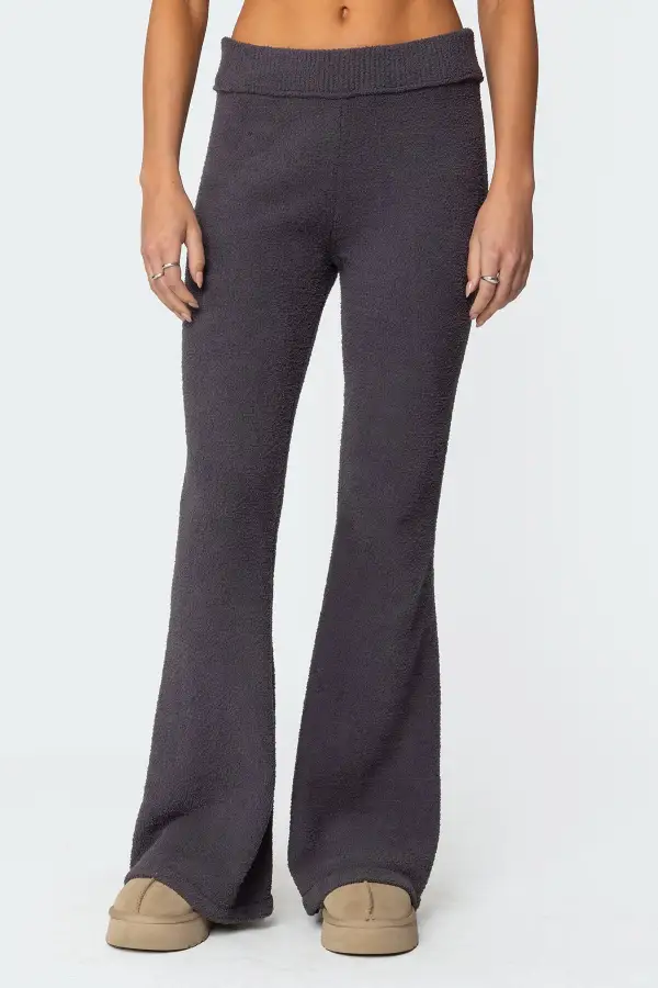 Plush Flared Pants