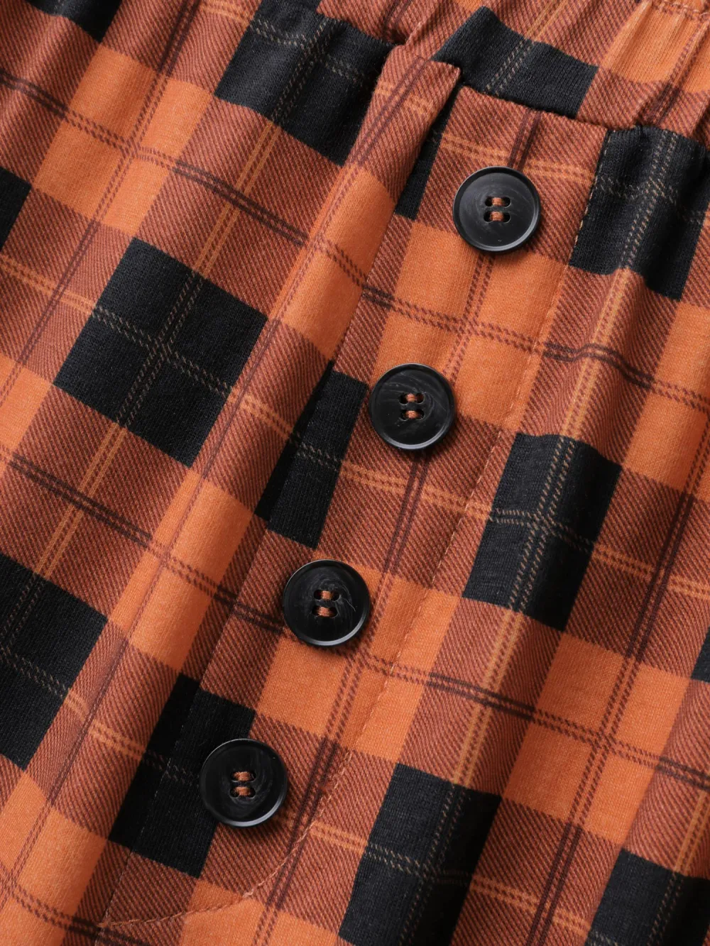 Checkered Print Wide-Leg Lounge Bottoms