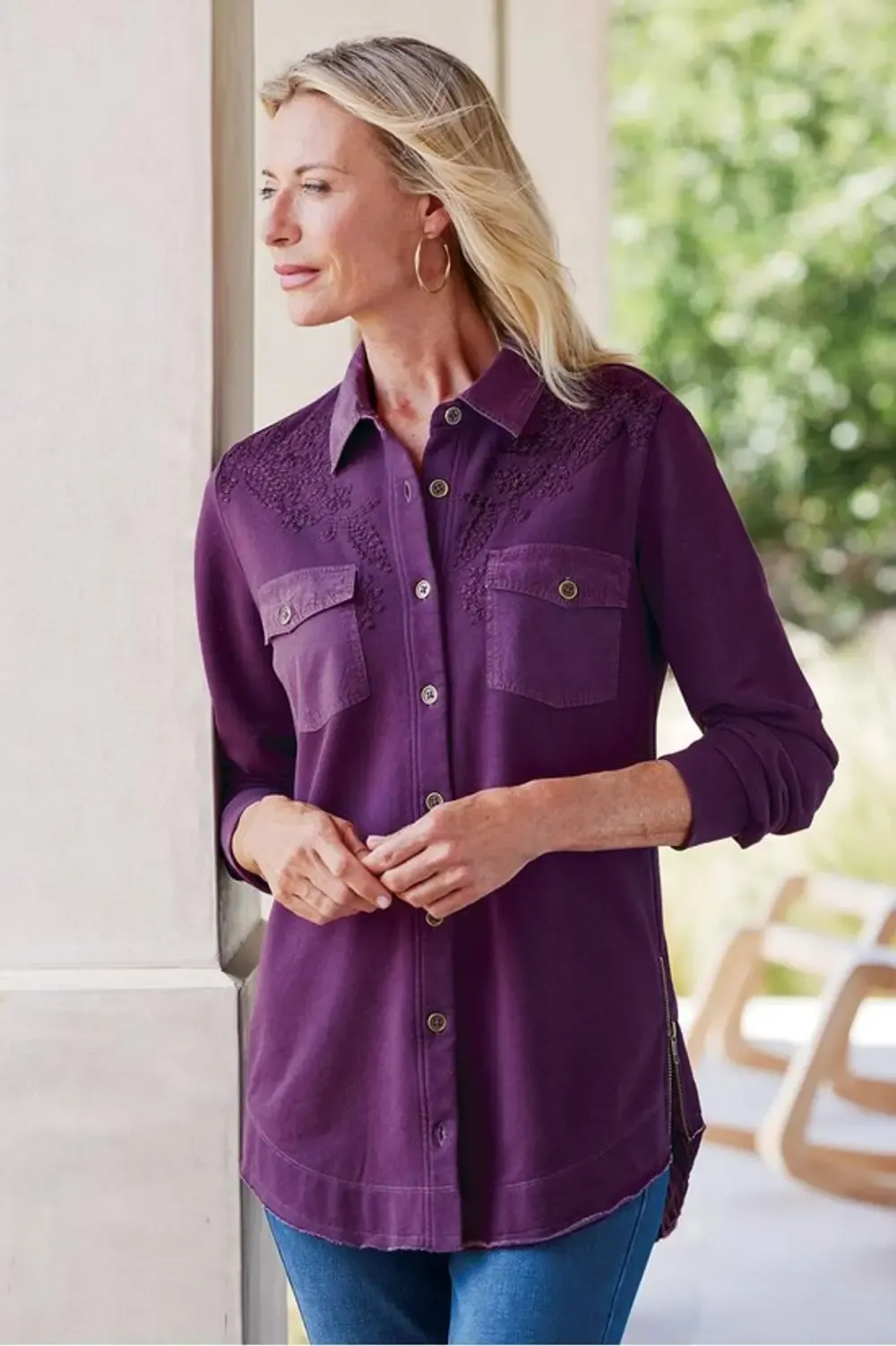 Very French Terry Long Sleeve Big Shirt