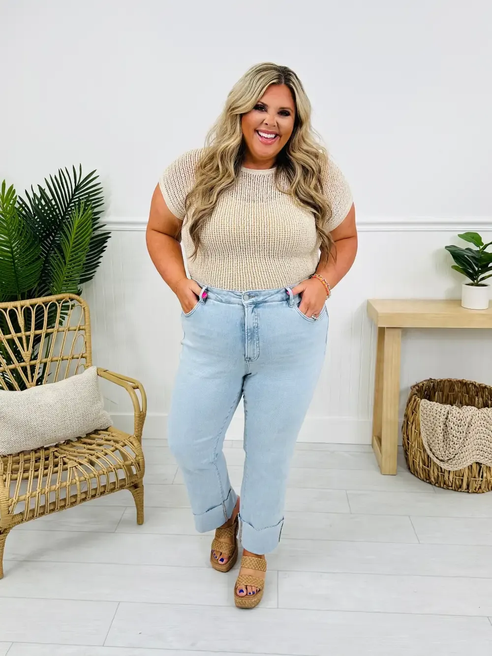 MOCO Exclusive Not Your Mother's Tummy Control Mom Jeans