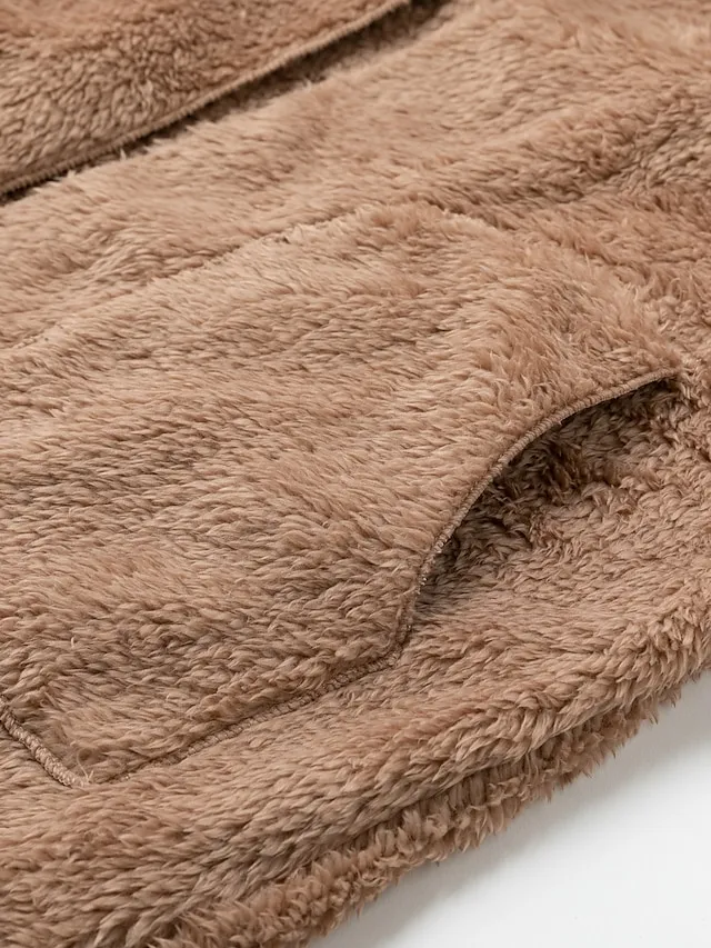 Women's Fleece Jacket Sherpa Jacket Teddy Coat Outdoor Street Daily Fall Winter Coat