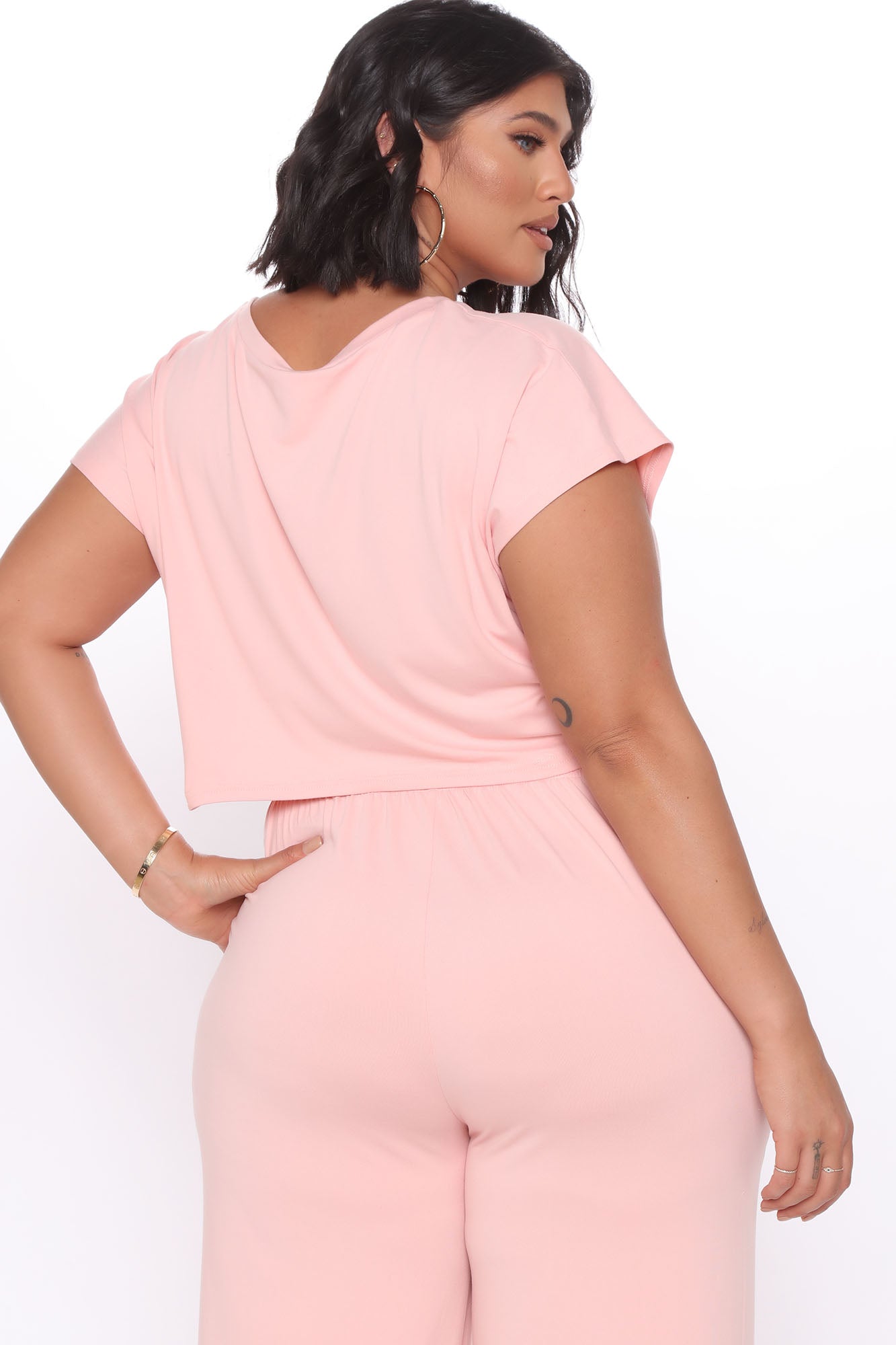 Movies And Chill Pant Set - Mauve