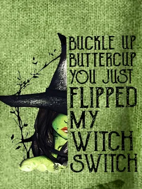 Women's Halloween Buckle Up Buttercup You Just Flipped My Witch Switch Print 3D Printing Knitted Sweater
