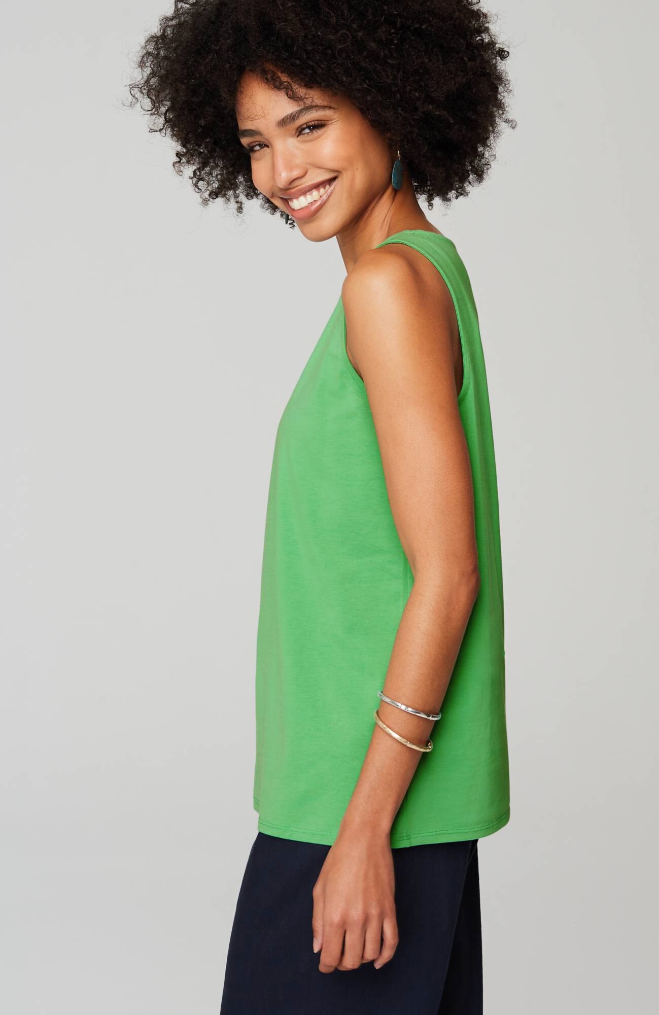 pima-stretch knit tank