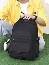 Women's Waterproof and Scratch-resistant Nylon Backpack - Large Capacity College Style School Bag with Multi-pocket Design, Suitable for Teenagers to Go to School and Daily Commuting