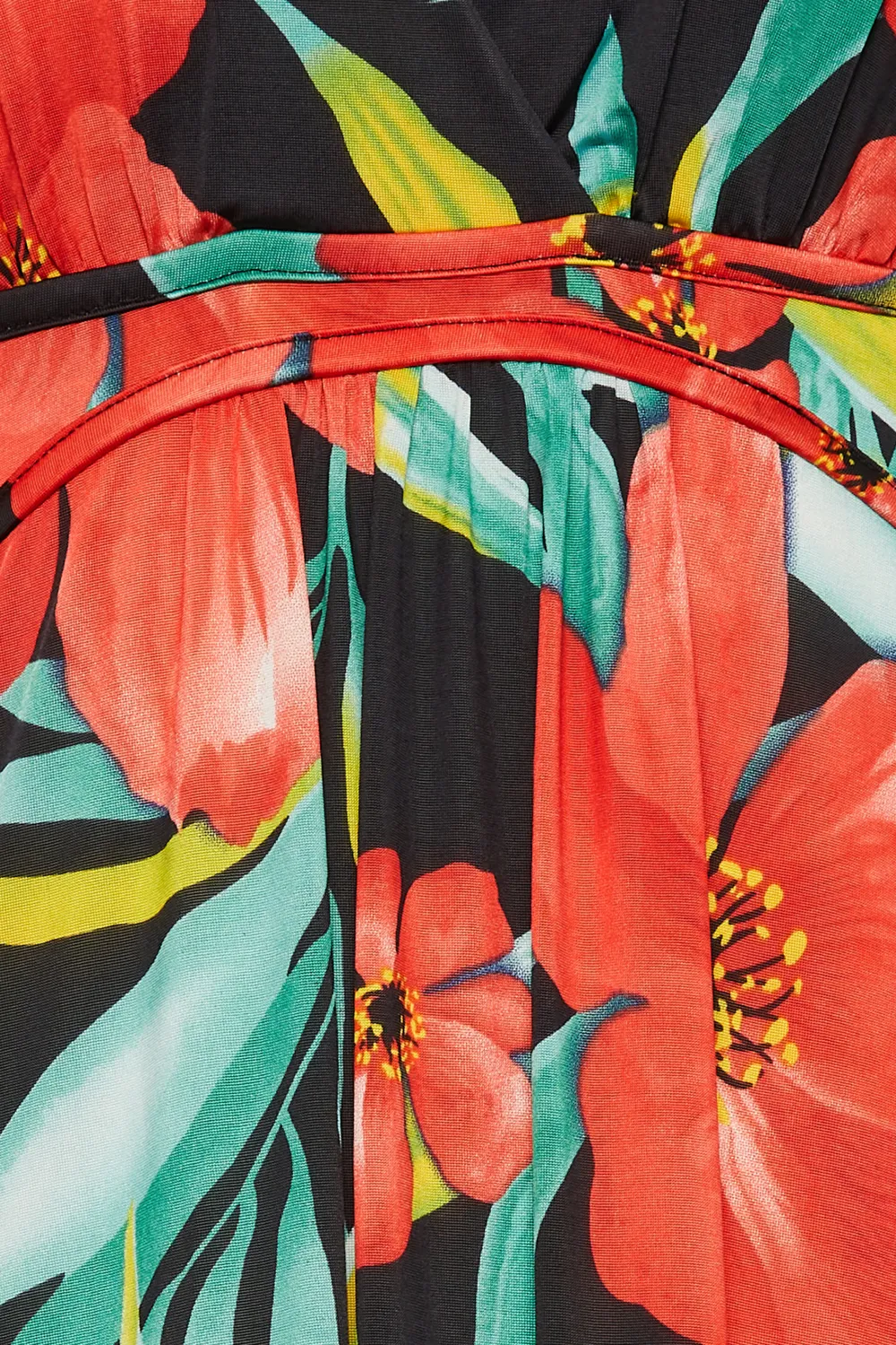LTS Tall Black Floral Print V-Neck Sleeveless Maxi Dress