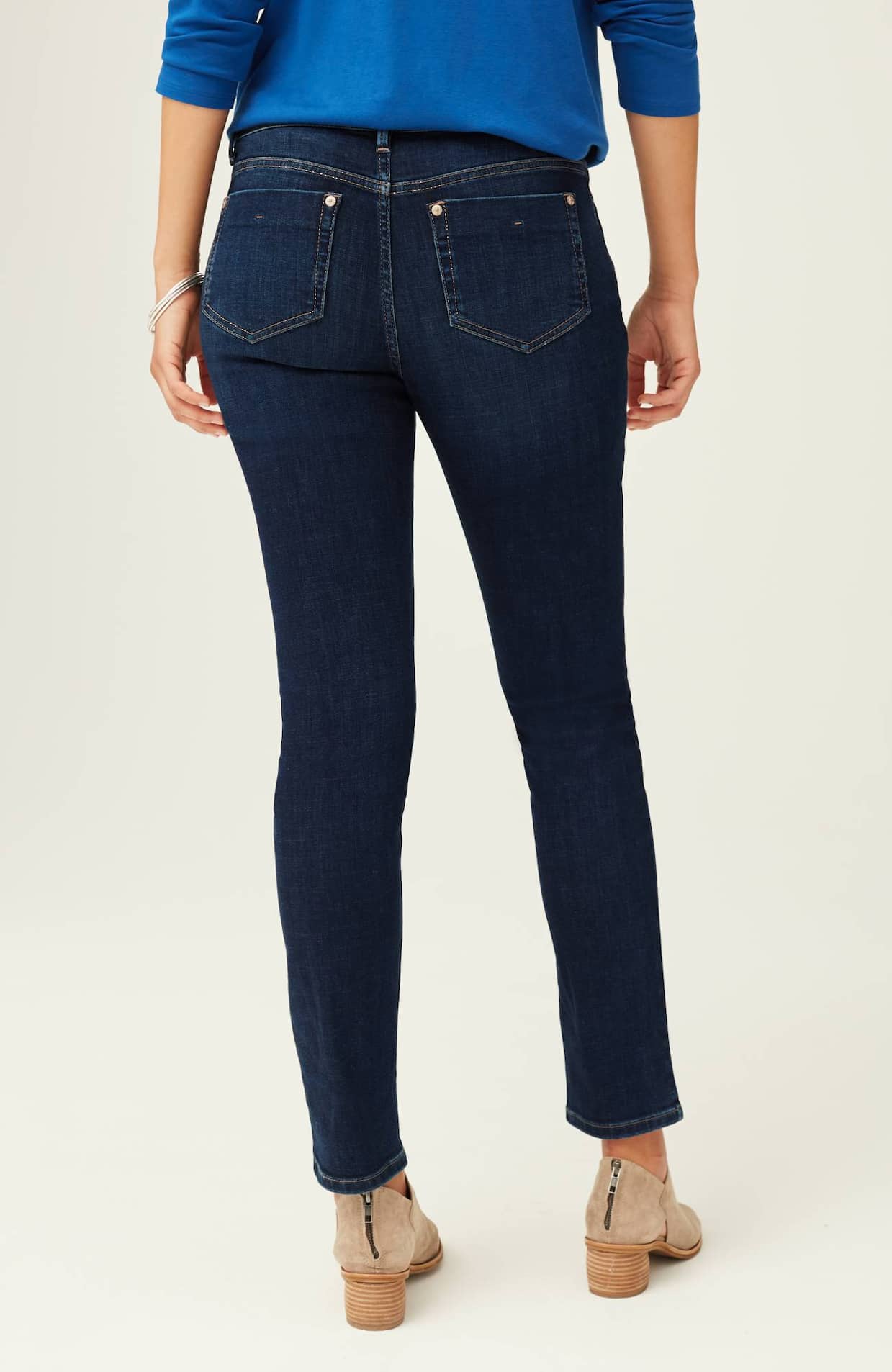 authentic fit slim-leg jeans