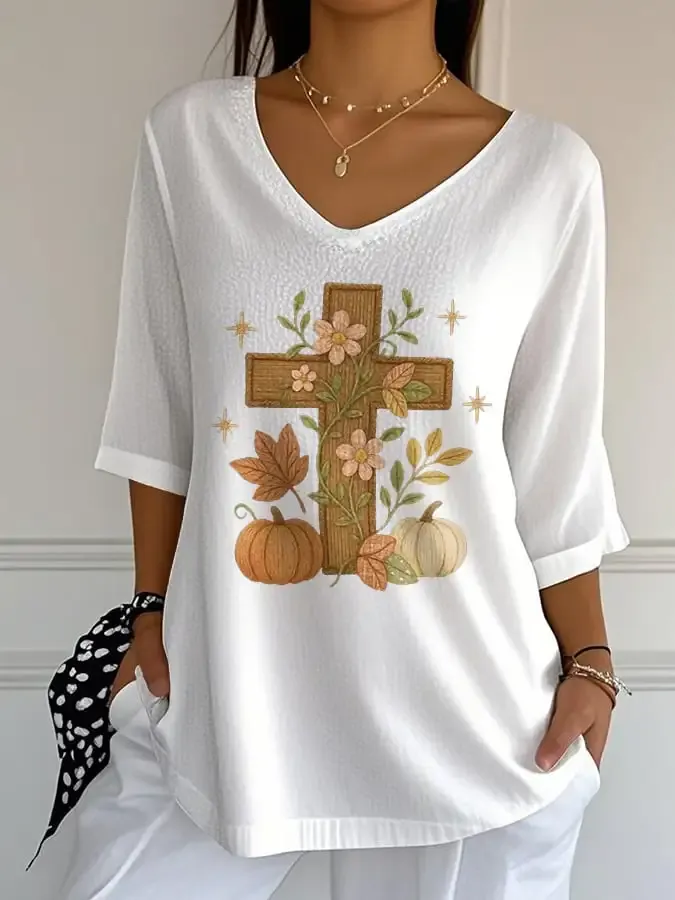 Women's Jesus  Print T-Shirt