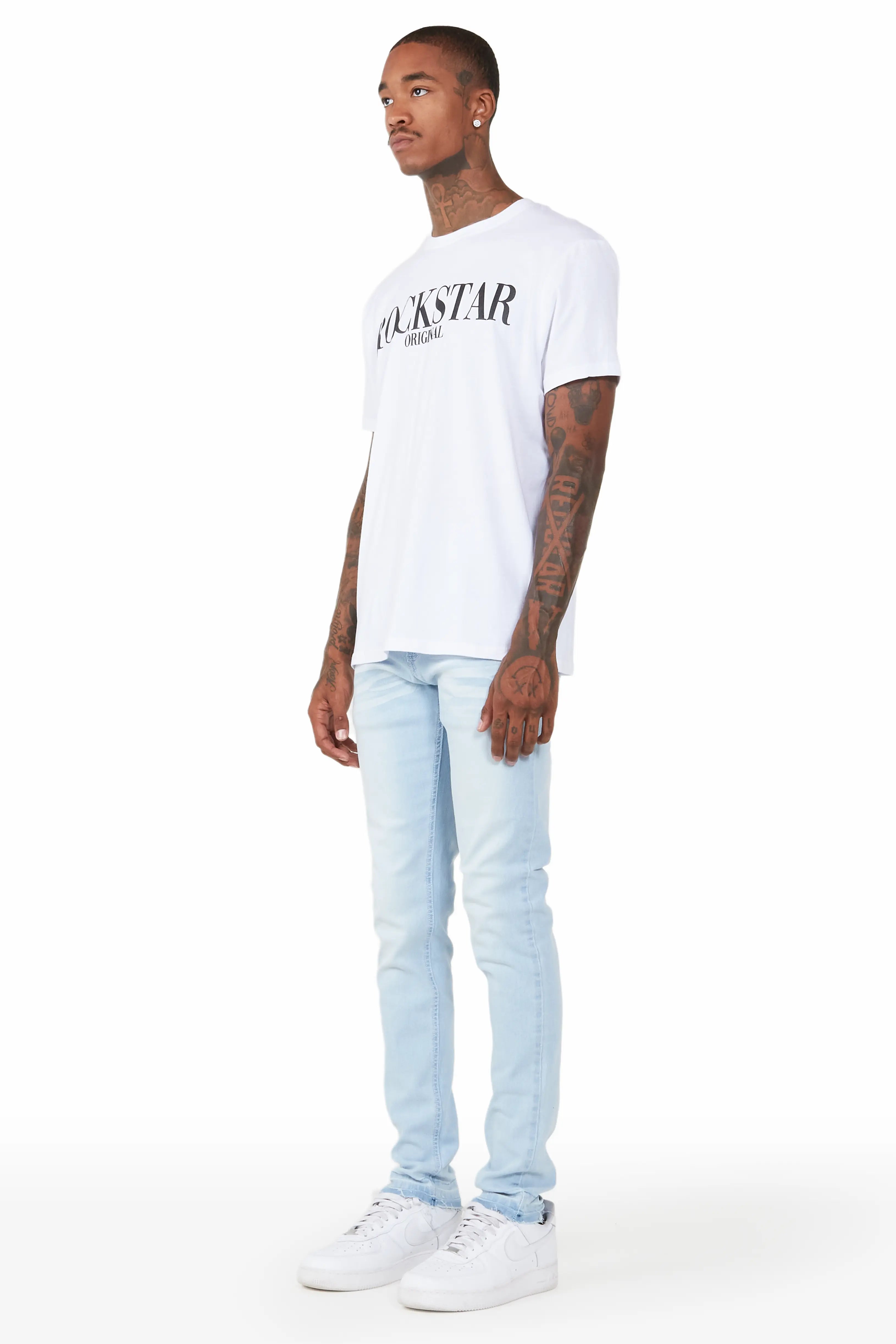 Jaecee Snow Ice Denim Jean
