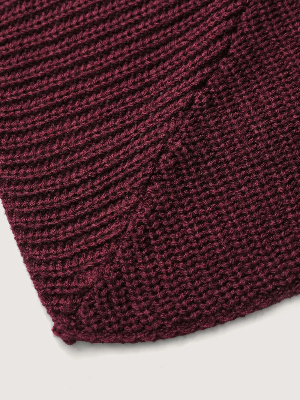 Turtle Neck Batwing Sleeve Asymmetrical Hem Pullover