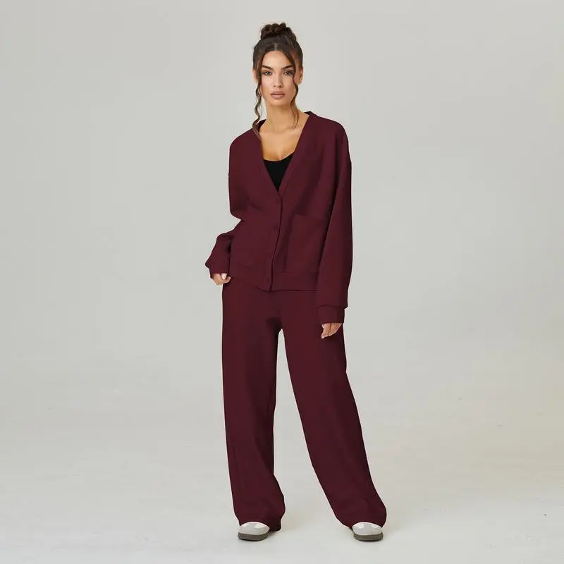Women’s Fall Slouchy Cardigan & Trouser Set