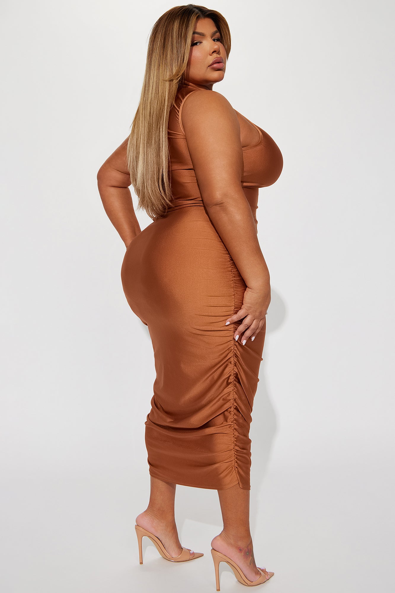 Date Night Tonight Maxi Dress - Brown
