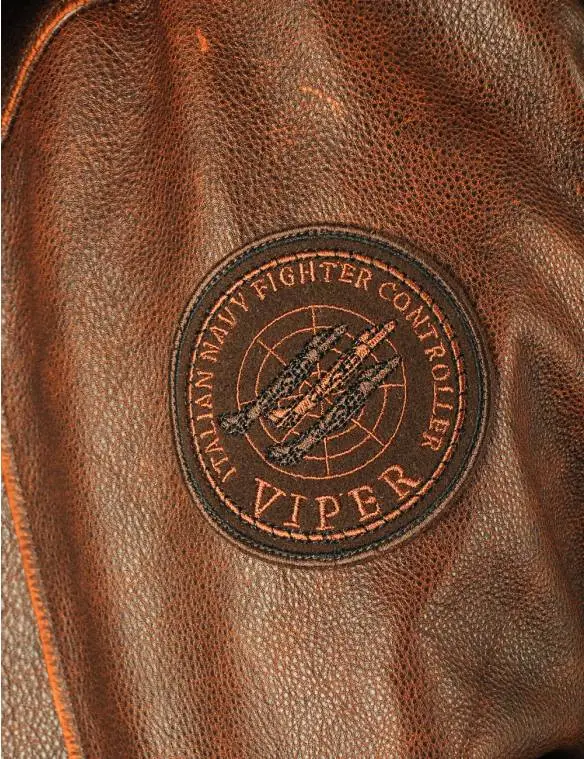 HARRIER TOP GUN CAP AVIATOR LEATHER JACKET