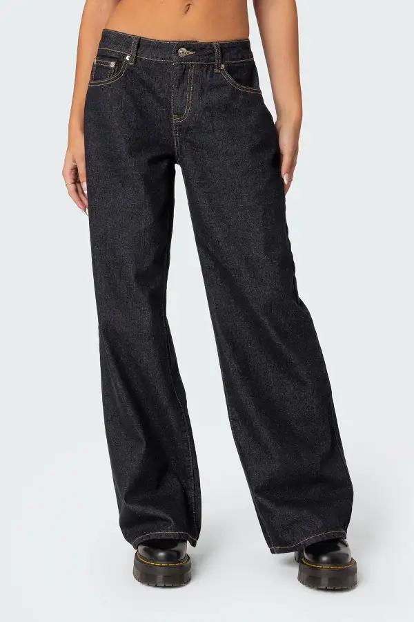 Raelynn Washed Low Rise Jeans