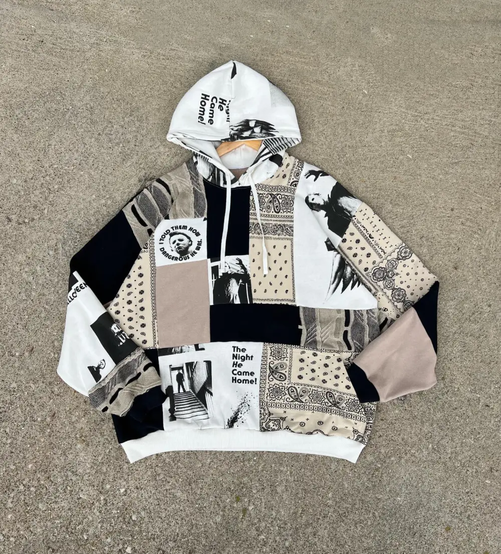 Beige hoodie sweatshirts how perfect and cozy piece for your Halloween day